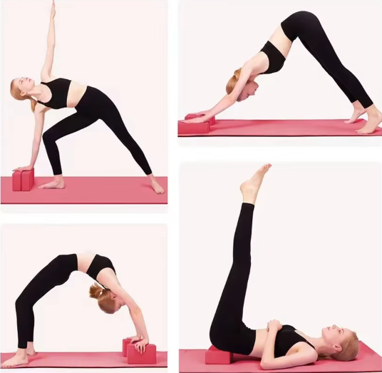 NNETM Yoga Blocks EVA Foam Building Cube (Pink)-1