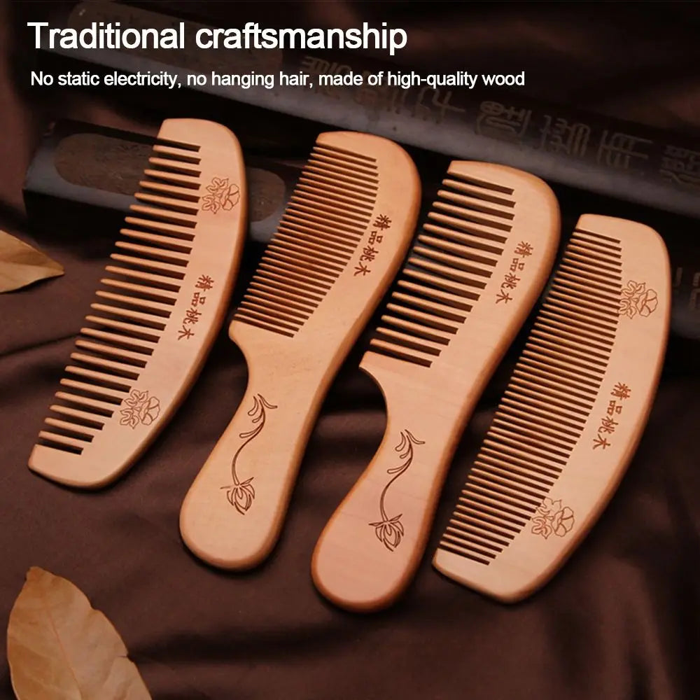 Wood Comb & Head Massage Tool