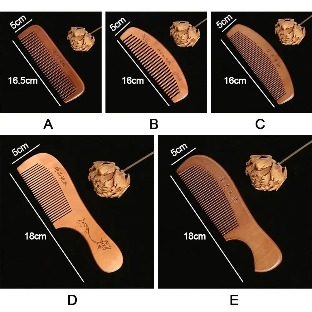 Wood Comb & Head Massage Tool