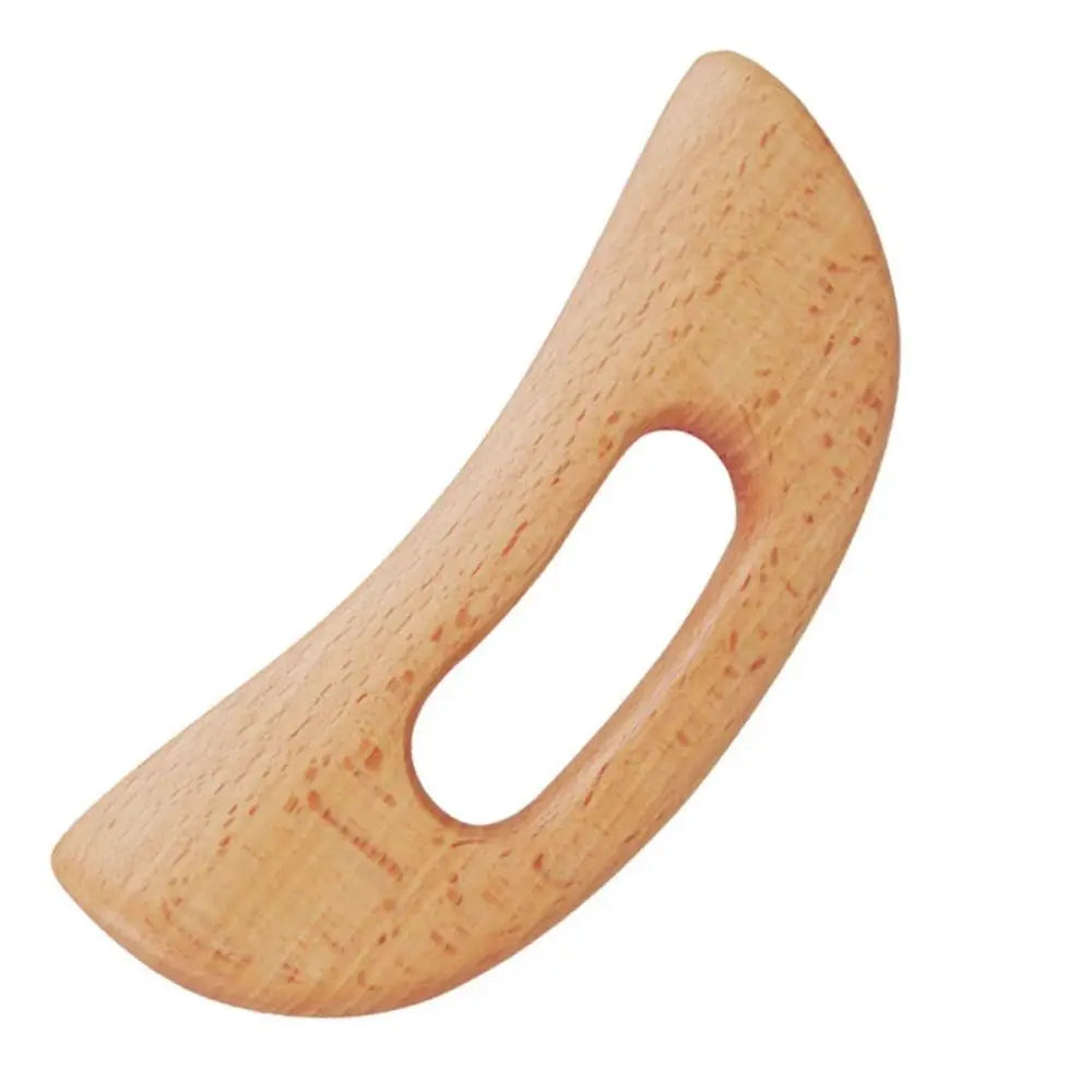 NNEOBA 2pcs Wooden Gua Sha Scraping Massage Tool Beech Wood Natural
